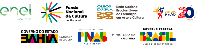 Apoio Institucional - Governo da Bahia, Secretaria de Cultura e Programa Aldir Blanc